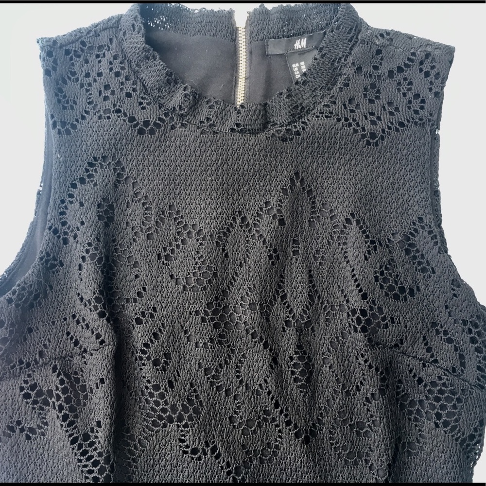 H&M Black Lace Mini Dress - Picture 8 of 8